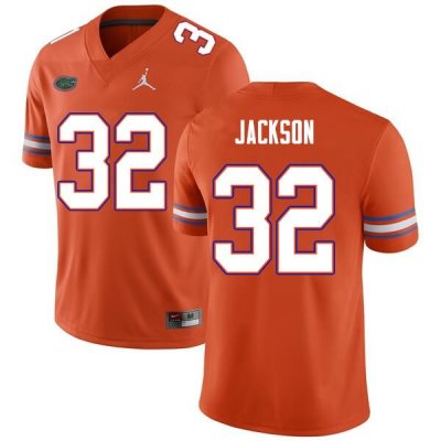 Men's Florida Gators #32 N'Jhari Jackson NCAA Nike Orange Authentic Stitched College Football Jersey XKB2062IM